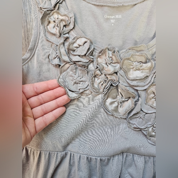 Garnet Hill Fit & Flare 100% Cotton Sleeveless Jersey Knit Stretch Lightweight S - Picture 5 of 7